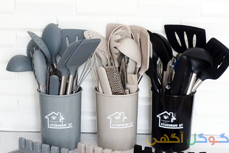 کفگیر و ملاقه سیلیکونی 18 پارچه
