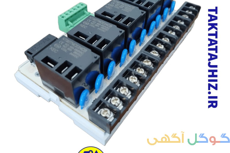 کارت رله قدرت 5 کانال 30 آمپر 12 و 24 ولت
