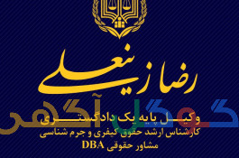 رضا زینعلی وکیل پایه یک دادگستری