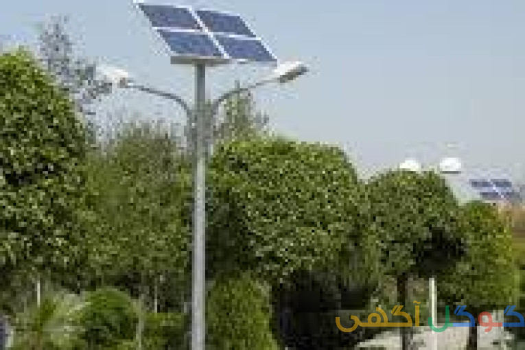 استراکچر پنل خورشیدی و چراغ های خیابانی LED خورشیدی