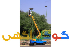 اجاره نیسان بالابر جرثقیل سبد دار .لجور