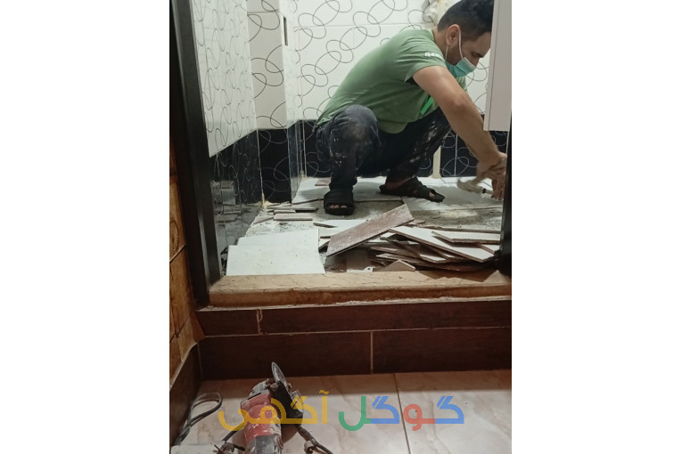 کاشی کاری ساختمان رشت