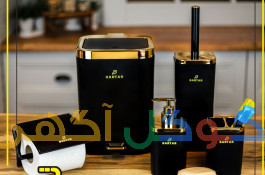 ست روشویی 6تایی طلایی لیدرما دوحالته(آرام بند)
